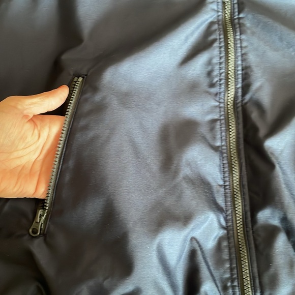 Chaps navy blue fleece vest with outer zipper pockets  Men’s size XL - Picture 10 of 14